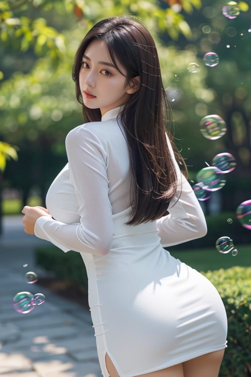 Stoic Face, Real Background, Low Hang Breast AI Porn