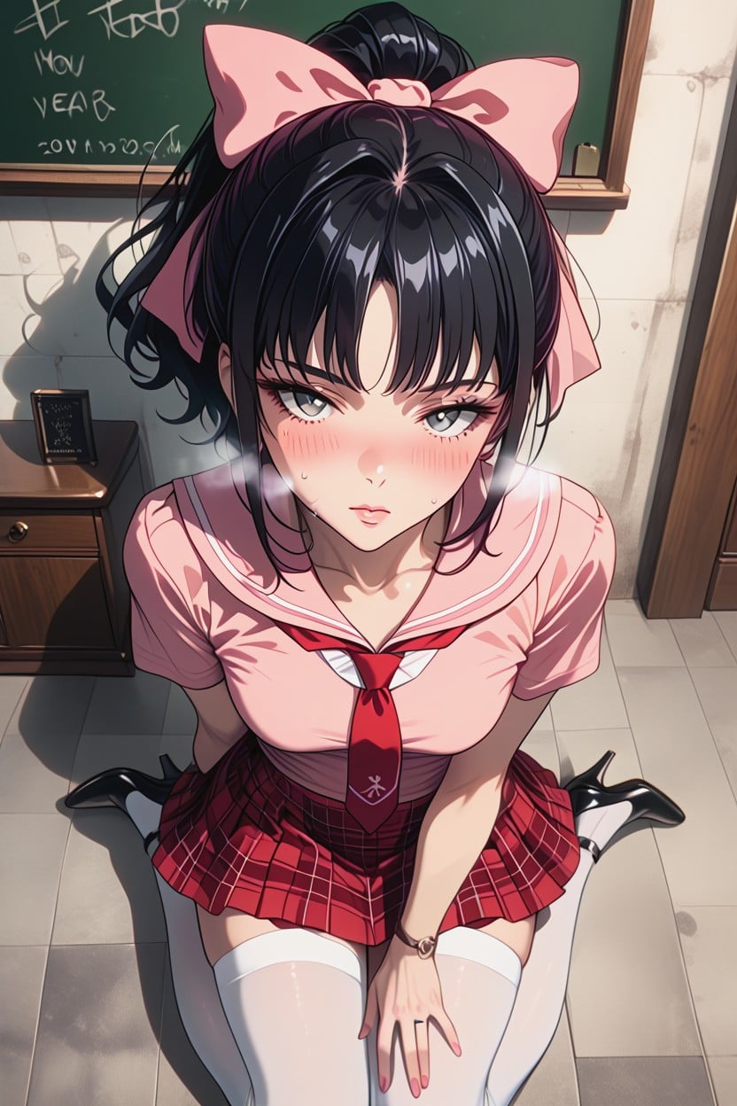 Black Hair, Moaning, High Angle Hentai AI Porn