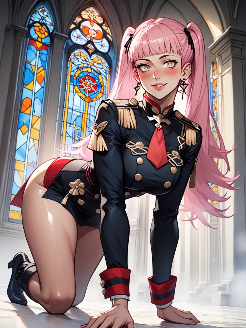 Round Eyes, Rounded Breast, Full Body Hentai AI Porn