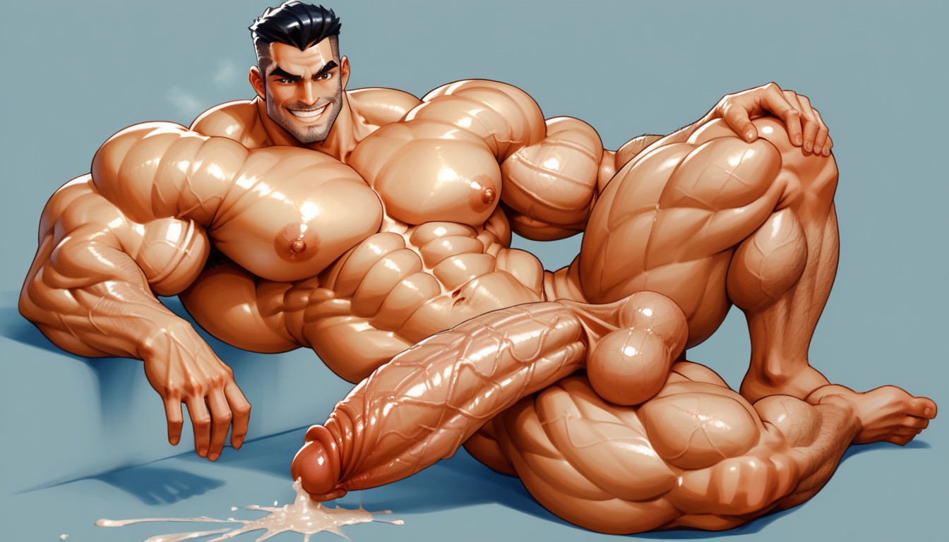 Video Game Art, Peau Grasse, Huge Turgid Cock Porno IA Gay