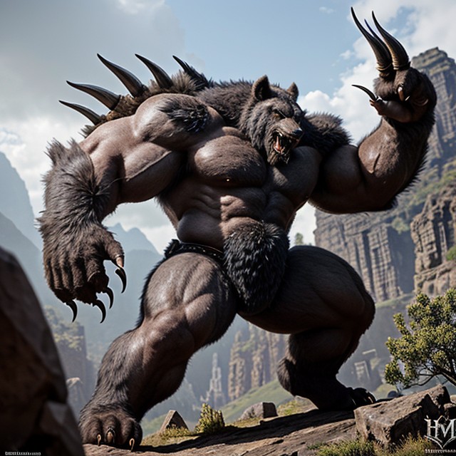 Arms Up, Ferocious, Massive AI Porn