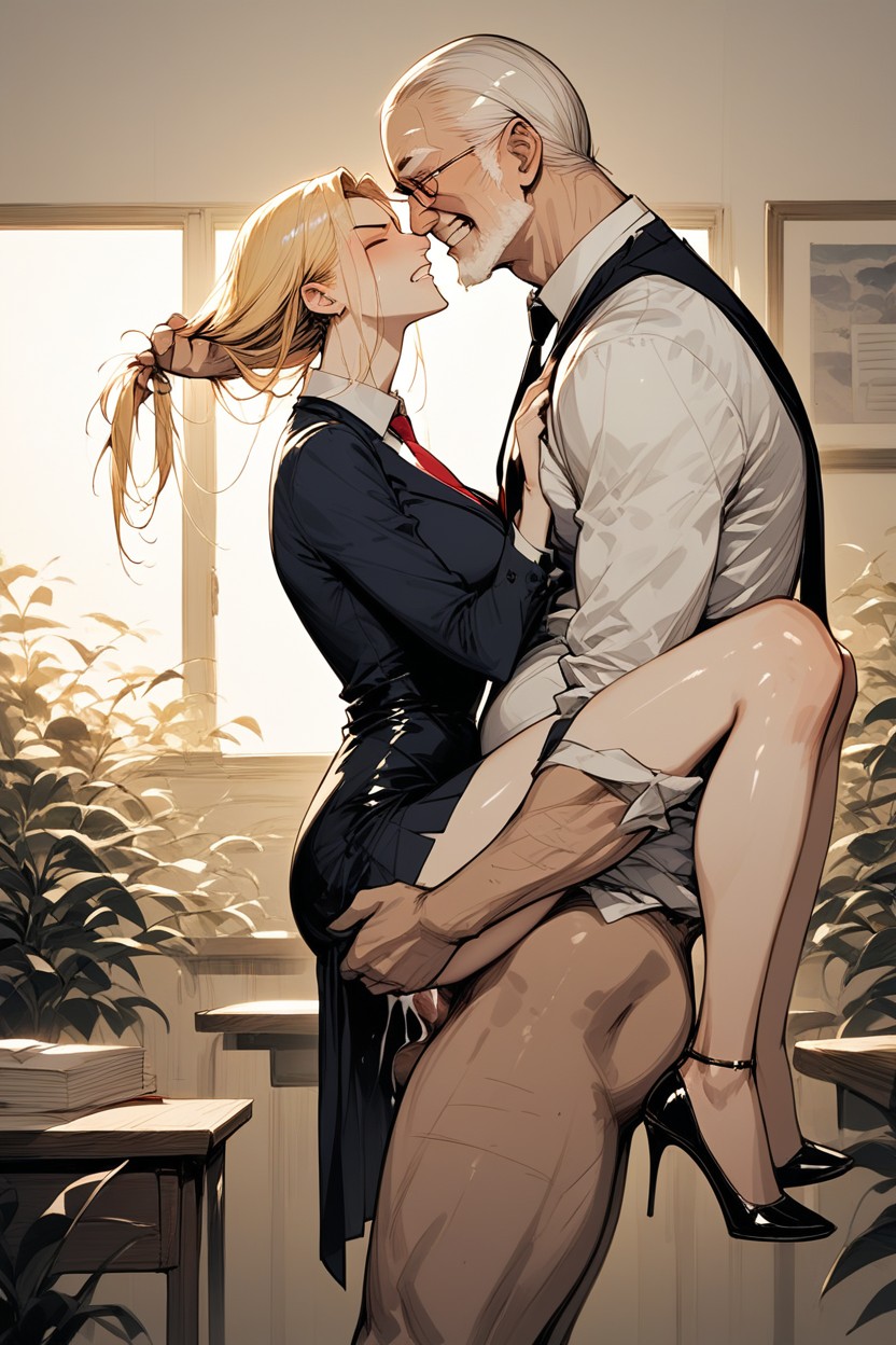 Uniform, Overwhelmed, Table Hentai AI Porn