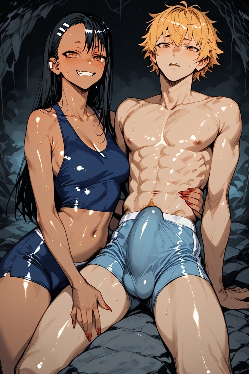 Grabbing Bulge, Fit, Sweating Hentai AI Porn