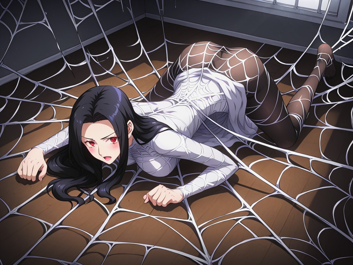 Shocked, Webs Around Waist, Webs Hentai AI Porn