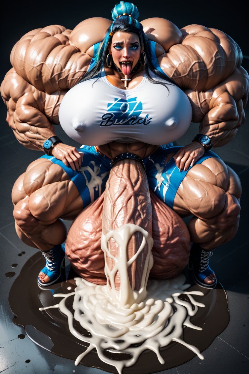 Gigantic Trapezius, Muscular Nessa And Celestia, Ahegao Shemale AI Porn