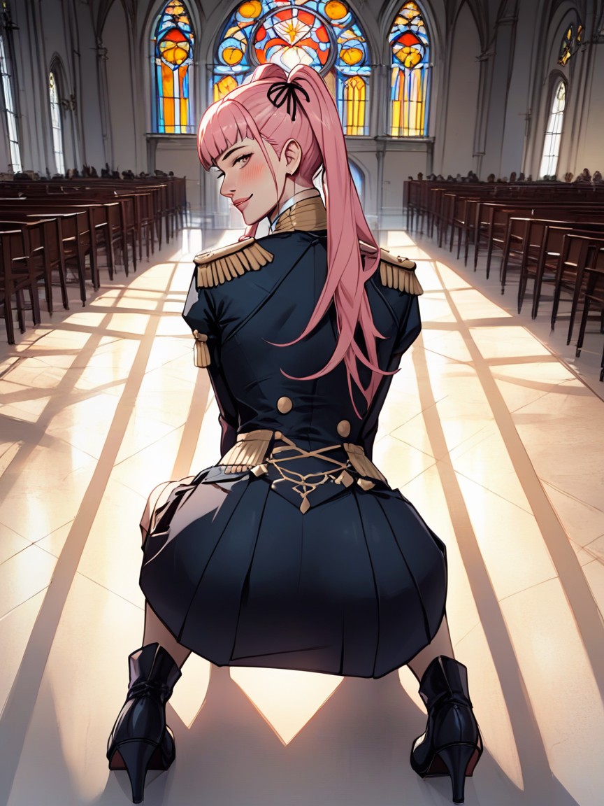 Rounded Breast, Full Body, Shiny Skin Hentai AI Porn
