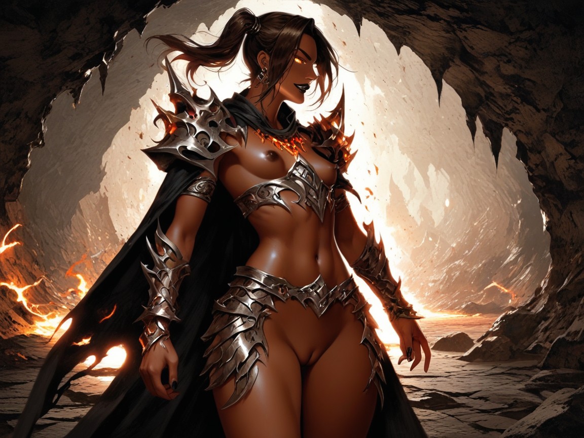 Brown Puffy Nipples, Glowing Fault Lines, Fantasy Setting Porno IA Latina