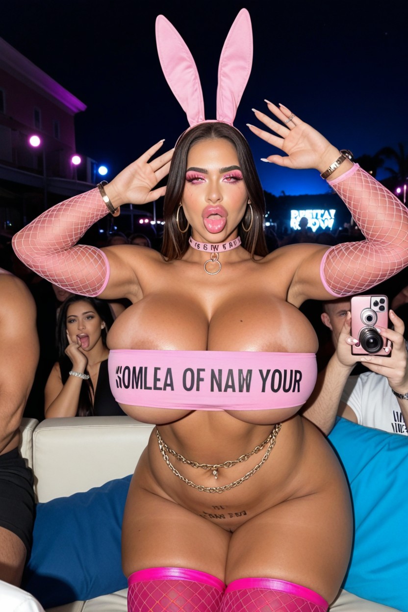 Pink Mesh Arm Sleeve, Hyper Ass, Worst Day Of Her Life AI Porn