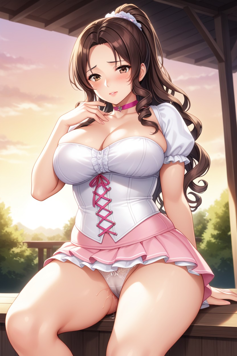 Sitting Down, Perfect Body, Big Thigh Hentai AI Porn
