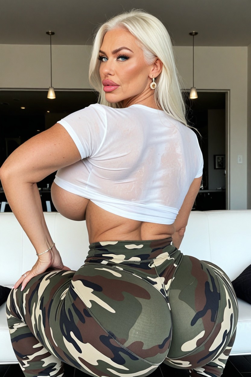 Bimbo, Wet T-shirt, Medium Length AI Porn