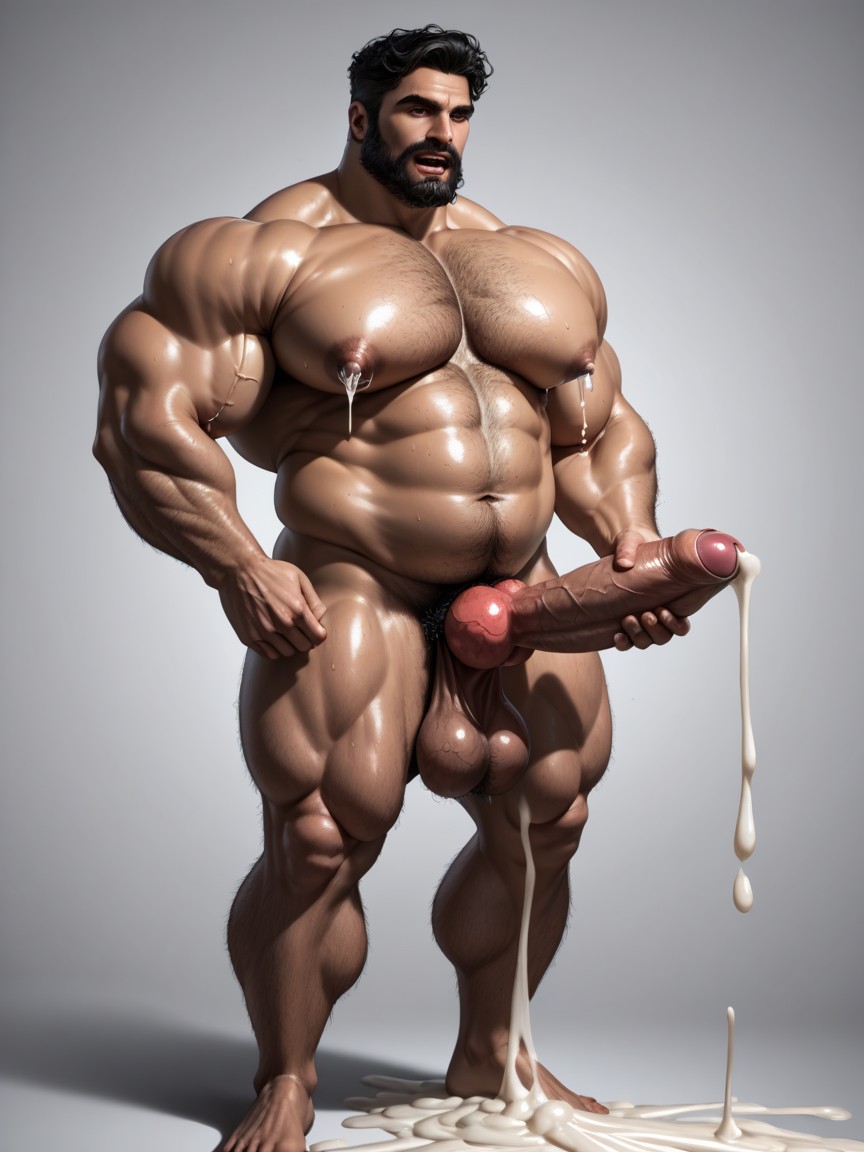 Hyper Cum, Veiny Cock, Egg Shaped Balls AI Gay Porn