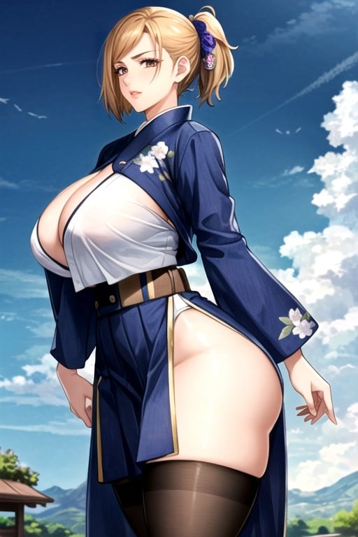 Cool Ladies Boots, Heavy Huge Breasts, Brown Skin Hentai AI Porn