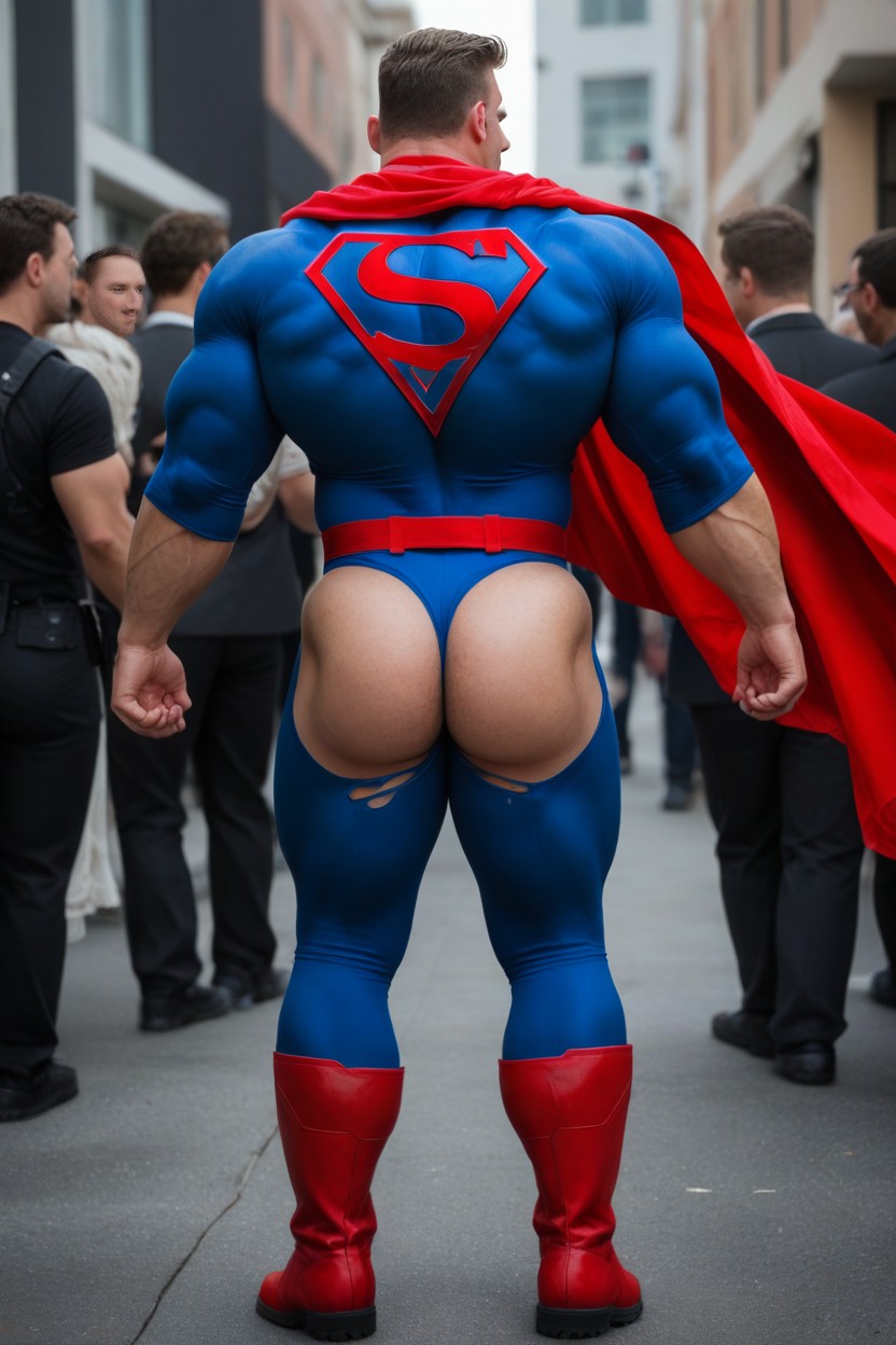 Super-héros, Big Ass, Looking Over Shoulder Porno IA Gay