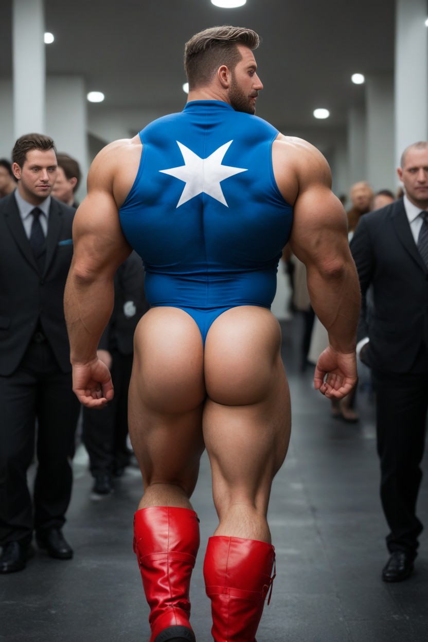 Super-héros, Blue Lace Thong, 25+ Porno IA Gay