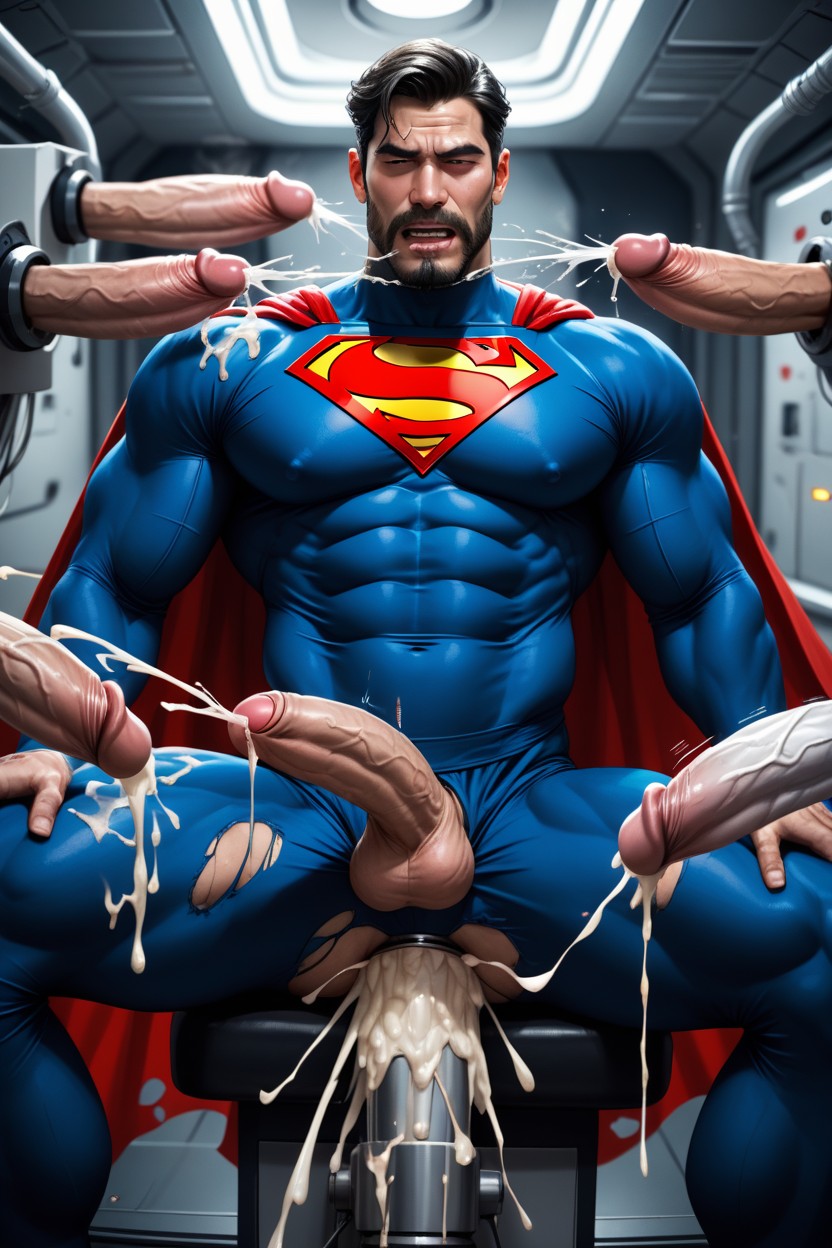 Chinois, A Male Superhero, Spiked Machine Porno IA Gay