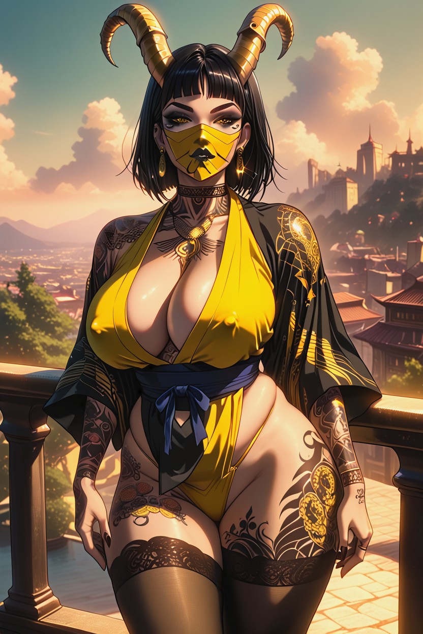Intricate Detail, Thick, Biting Lip Hentai AI Porn