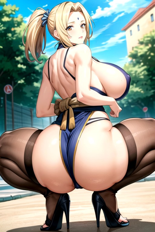 Pubic Hair, Large Ass, Body Stockings Hentai AI Porn