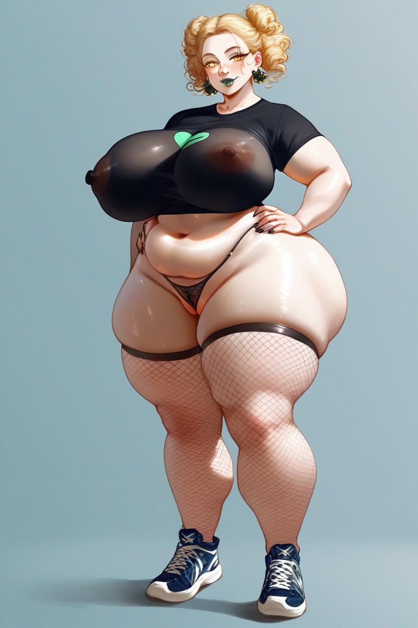 Two Buns In Her Hair, Breast Expansion, Hot AI Porn