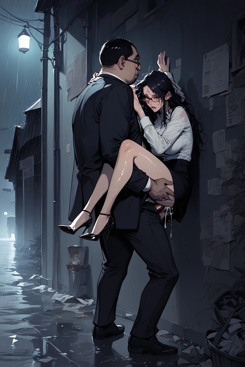 Cumshot, Coat, Raining Hentai AI Porn