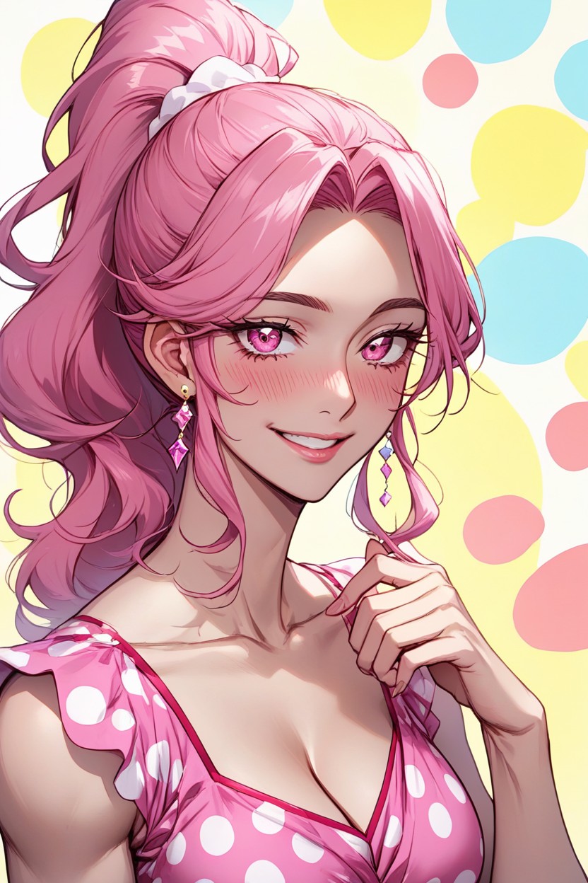 High Ponytail, Blushing, 25+ Hentai IA