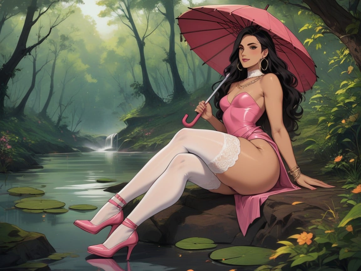Southern Gotchic Architecture In Background, Wide Ass Cheeks, Diamond Rings Porno latina IA
