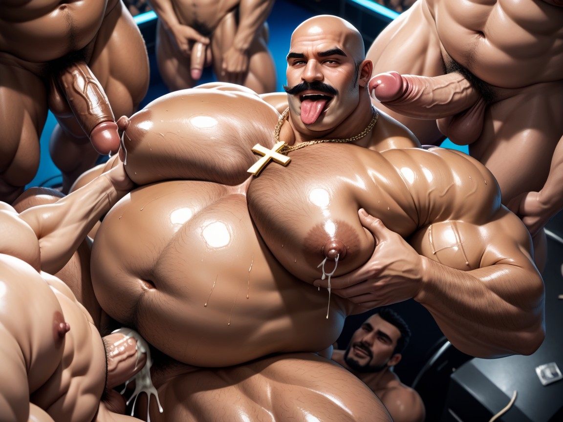 20+, Necklace, Sweaty AI Gay Porn