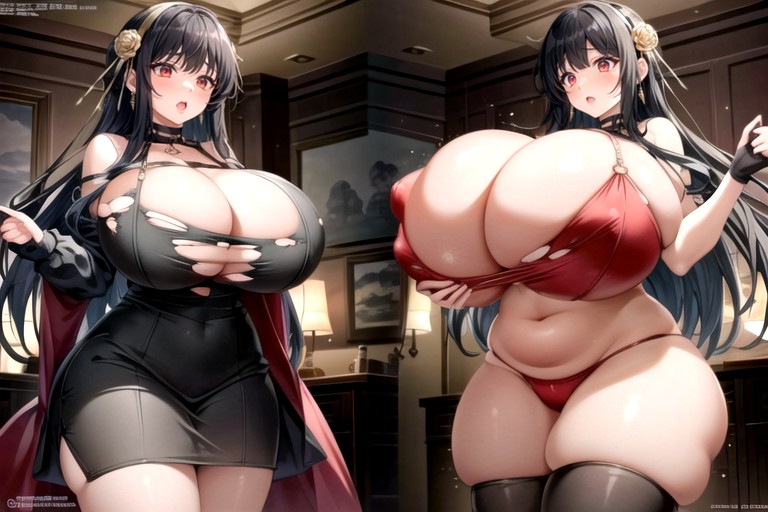 Most Gargantuan Breasts Expansion, Most Hyper Ultra Mega Busty Woman Ever To Be Seen, Yor Forger (spy X Family) Hentai AI Porn