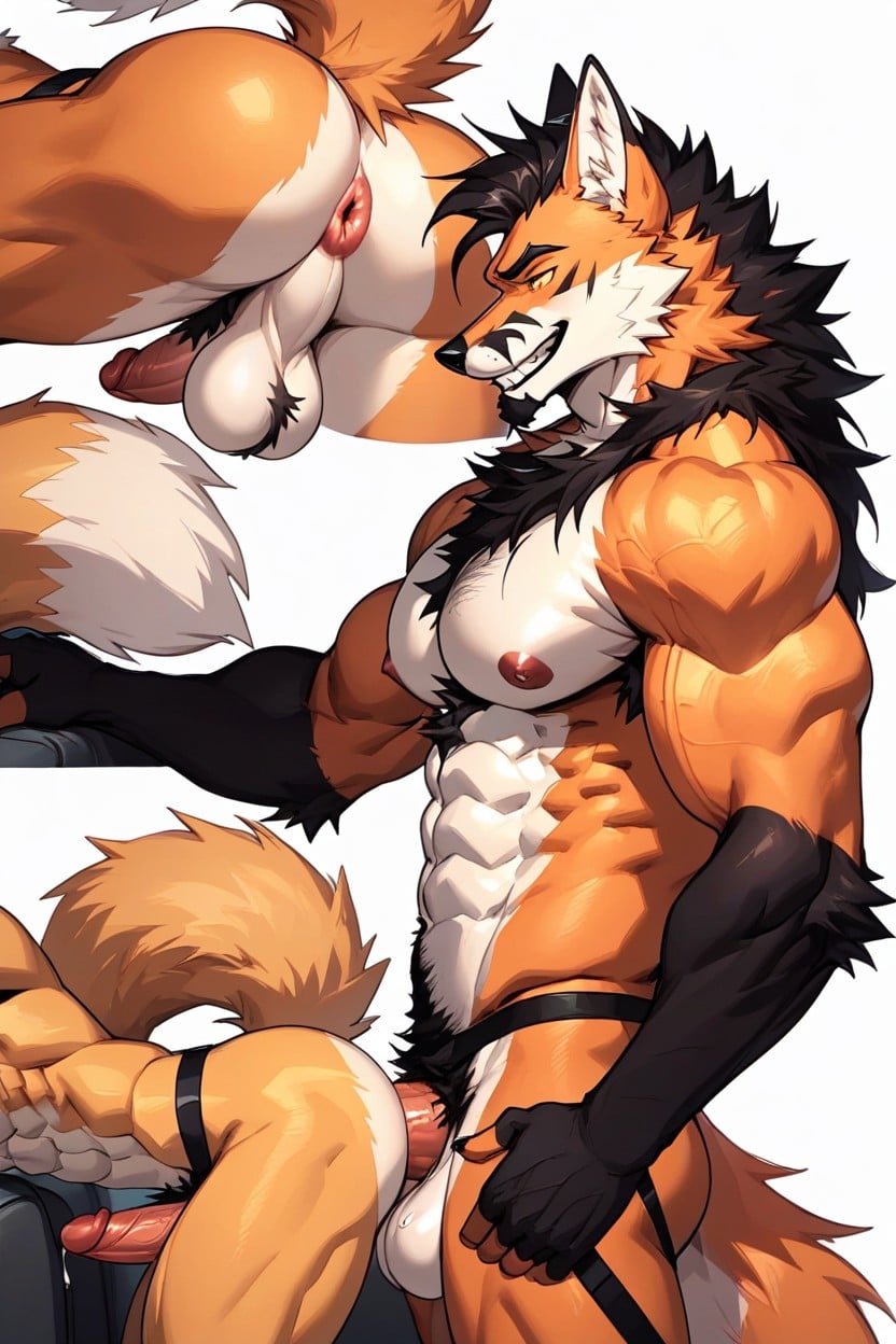 Detailed, Amber Eyes, Fermer Porno IA Furry