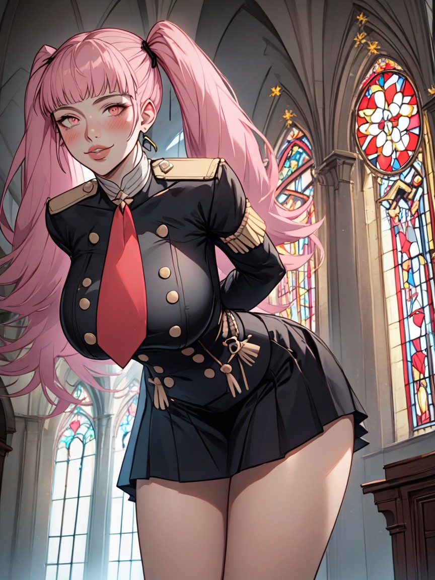 Front View, Hourglass, Bend Down Hentai AI Porn