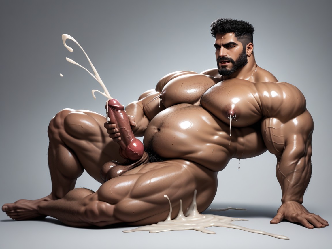 Long Nipples, Masturbación, Lactating Porno gay IA