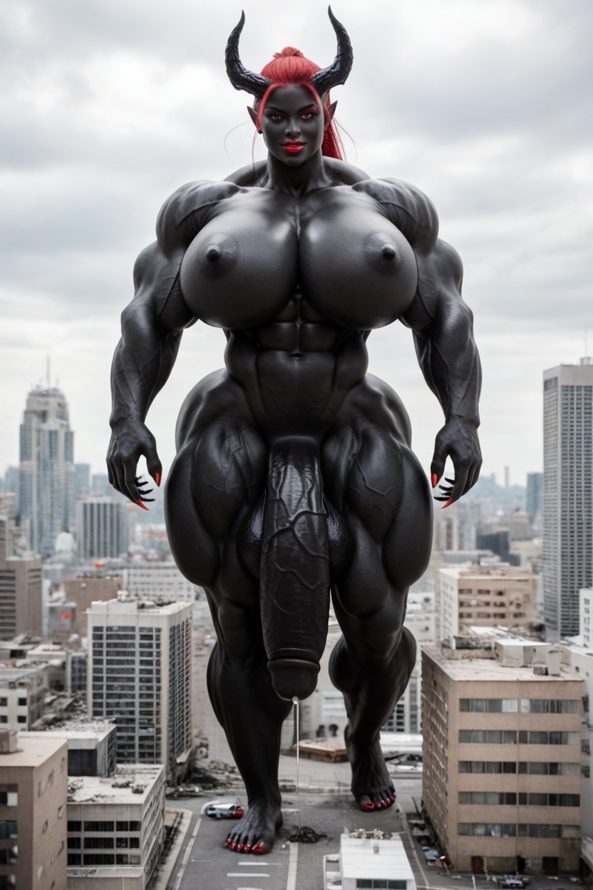 Bodybuilder, Perfect Tits, Gigantic Veins All Over Her Body Shemale AI Porn