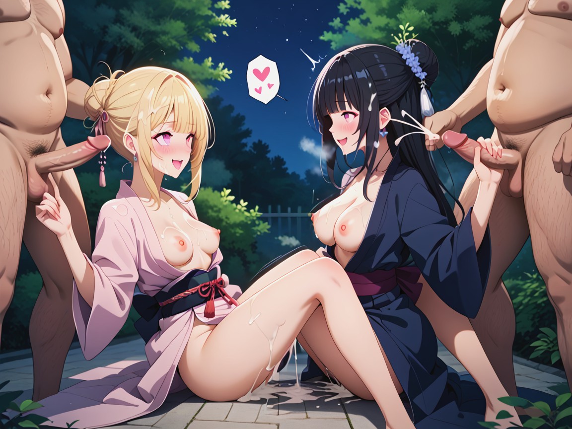 Blue Kimono, Ultra Quality, 18+ Hentai AI Porn