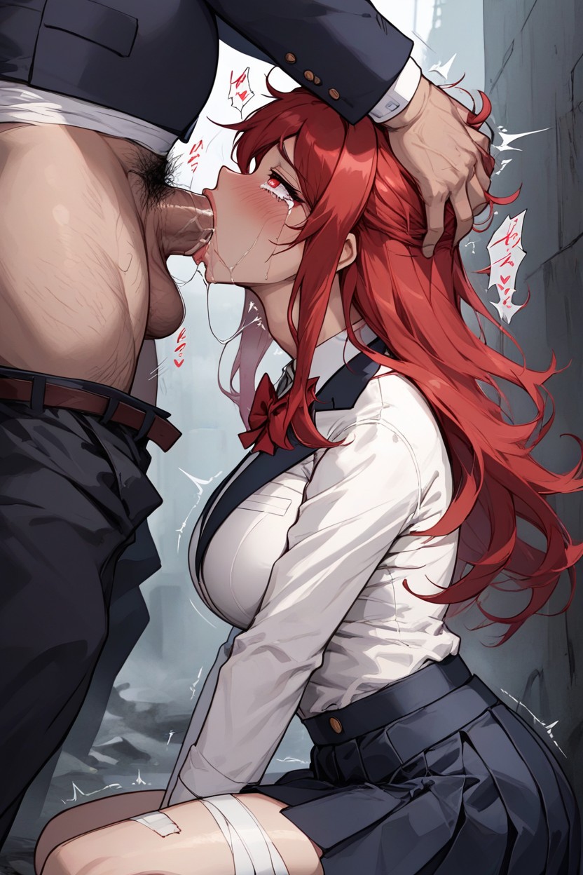 Red Eyes, Large Ass, Shiny Breasts Hentai AI Porn