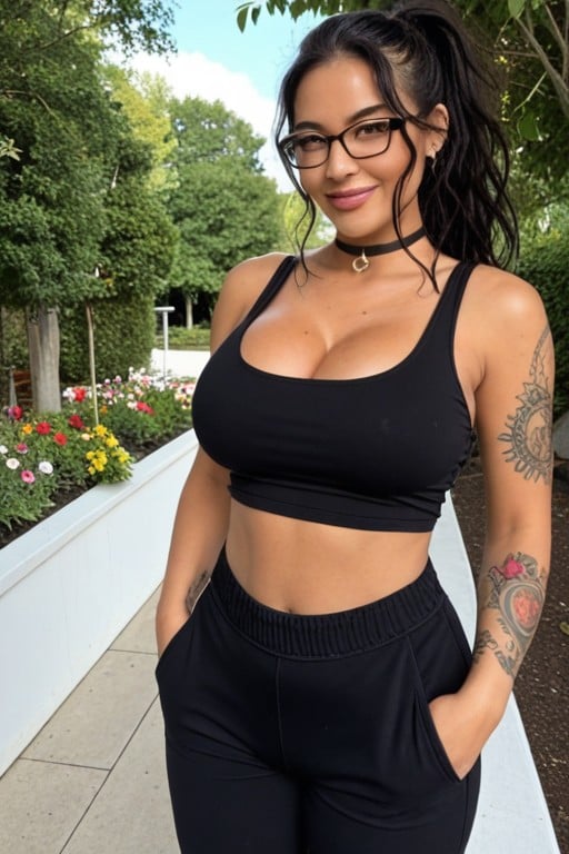 Asian Face, Tanned Skin, Smile AI Porn