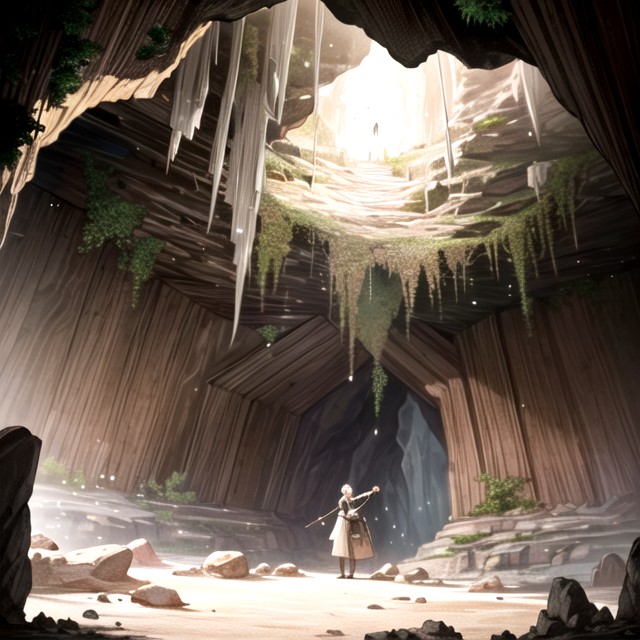18+, Cave Walls Look Like Inside Of A Vagina, 1 Person Hentai AI Porn