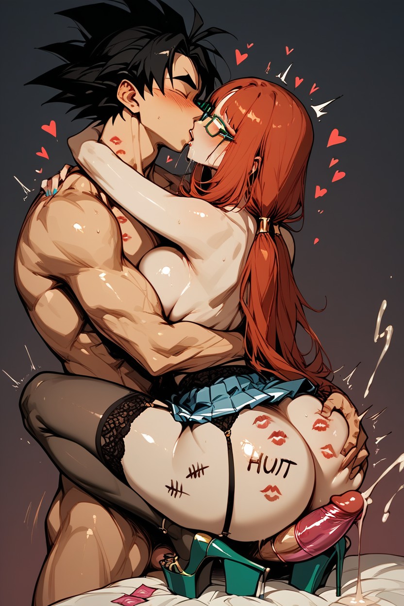 Blushing, Saliva Dripping, Garter Belt Hentai AI Porn