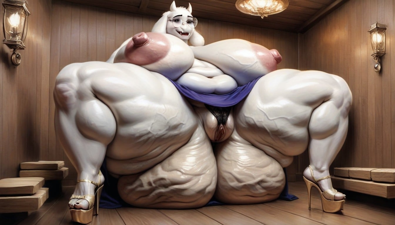 Large Hips, Mega Giant Ass, Futanari Furry IA