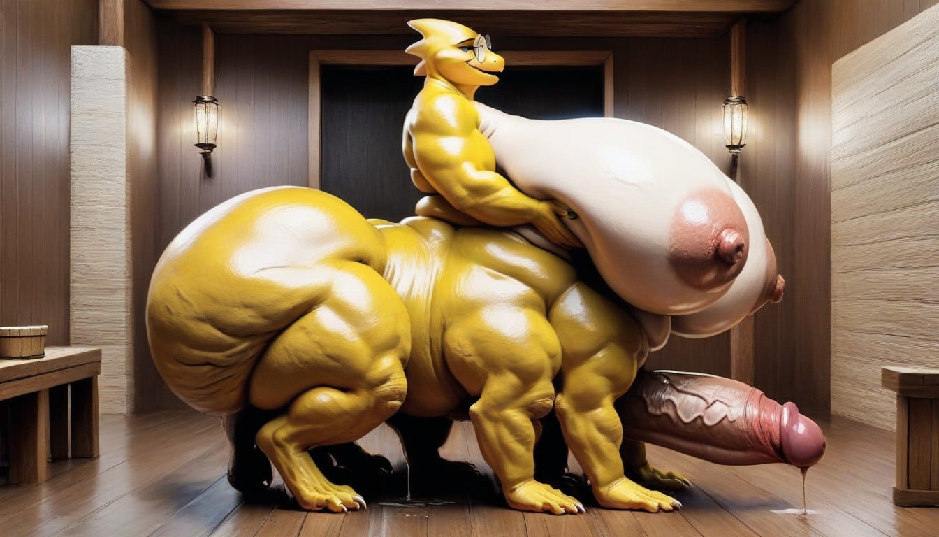 Saggy Breasts, Cellulite, Massive Ass AI獸人黃片
