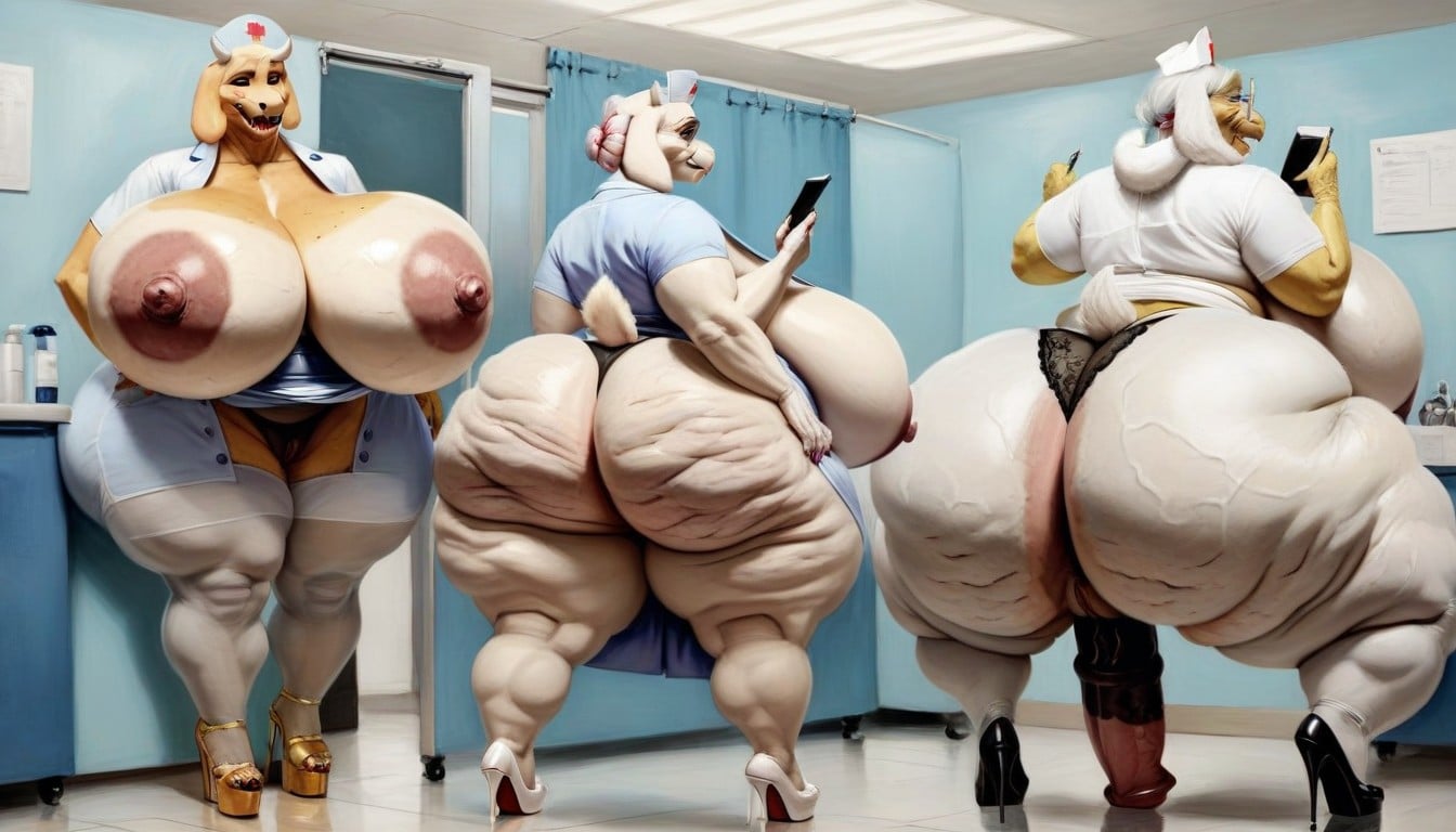 Thick Thighs, Large Thighs, Pussy Dripping Furry AI Porn