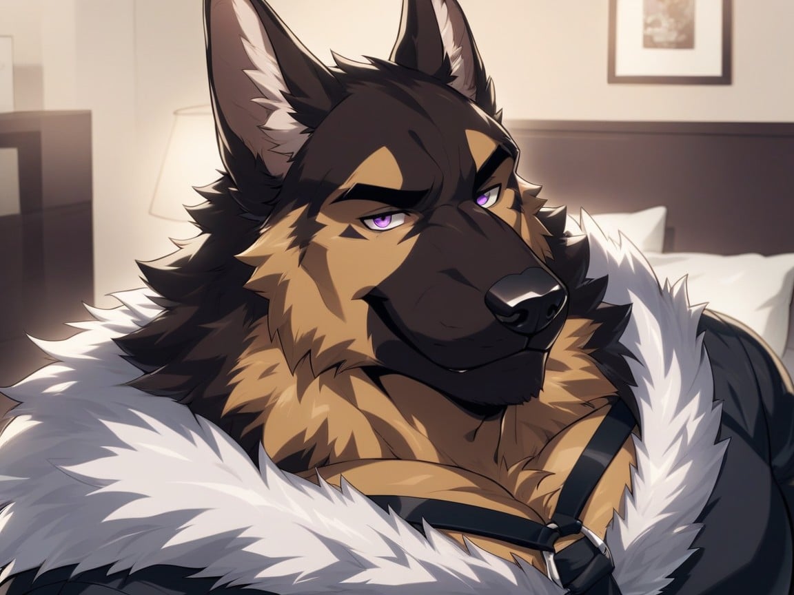Dog, Black Hair, German Shepherd Furry AI Porn
