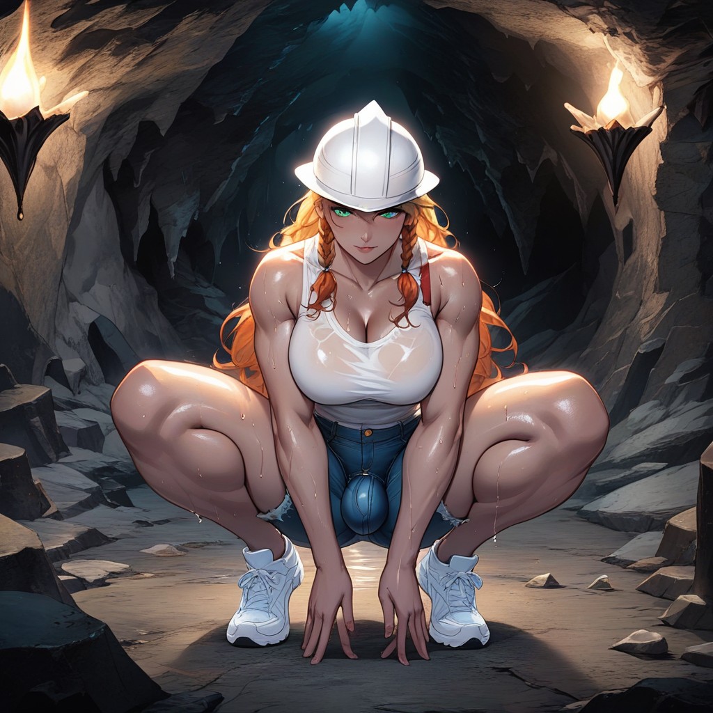 Large Ass, Squatting, Cave Hentai AI Porn