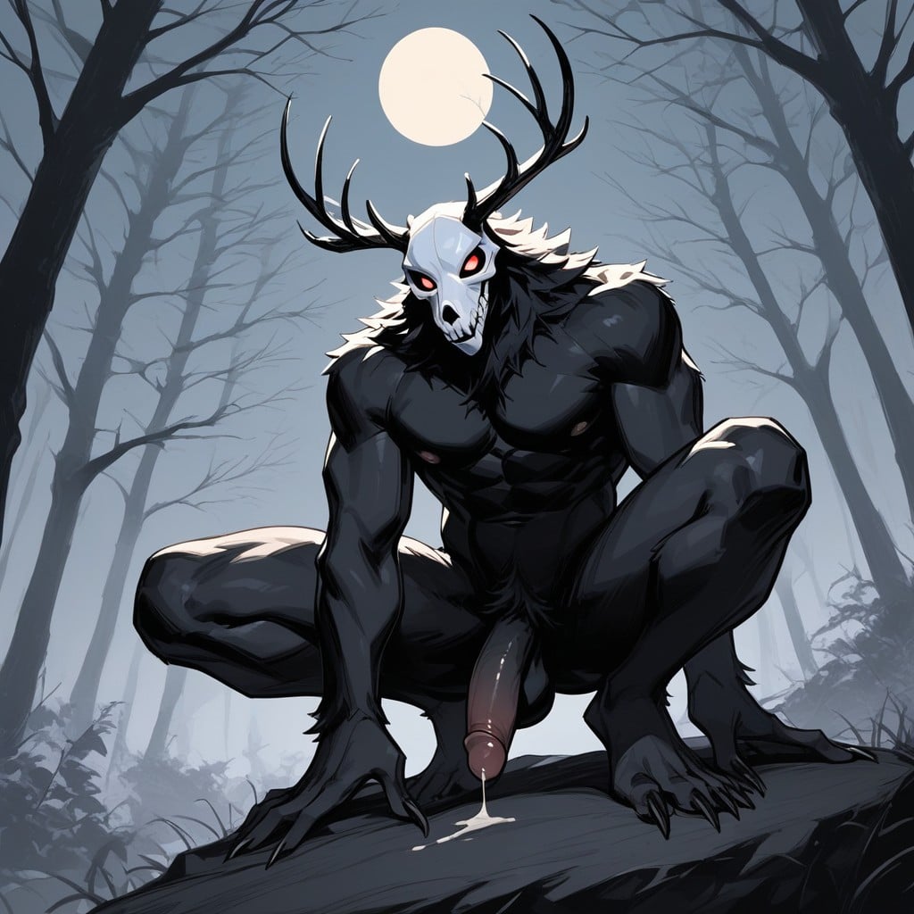 Gay, Sitting On Rock, Foggy Furry AI Porn