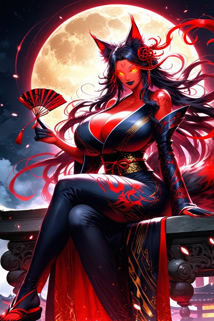 Wide Hips, Wild Messy Hair, 18+ Hentai AI Porn