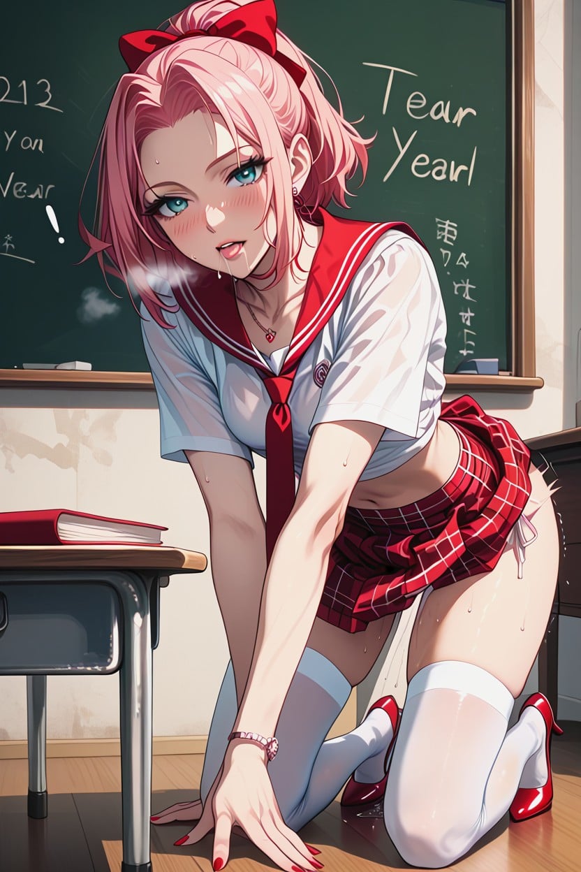 Penetration Indoors, Side View, Gigantic Hentai AI Porn