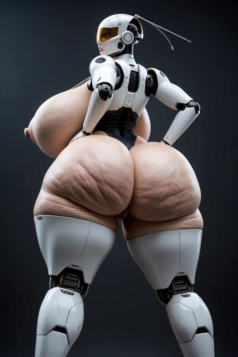 Wasp Waist, Robot Woman, Hyper Long Puffy Nipples AI 포르노