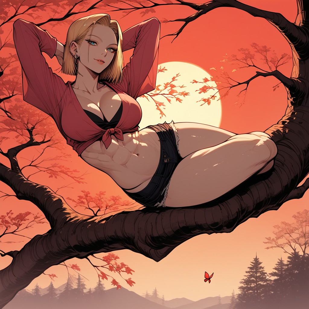Full Body, Sunny, Tanned Skin Hentai AI Porn