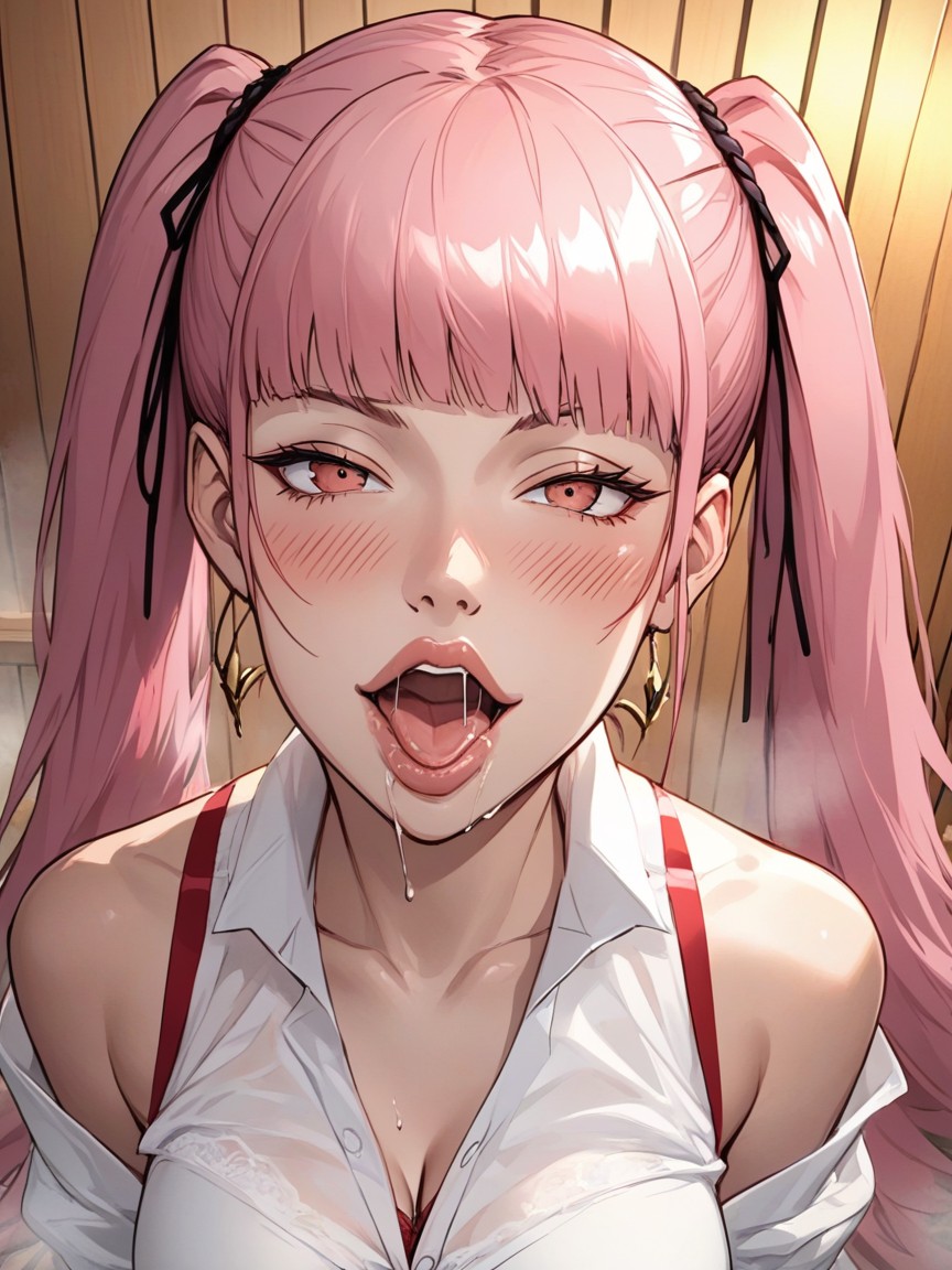 Horny, Round Eyes, Sticky Saliva; Hentai AI Porn