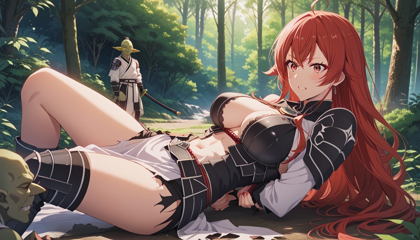 Detailed Face, Male Goblin Sitting On Female, Bald Goblin Hentai AI Porn