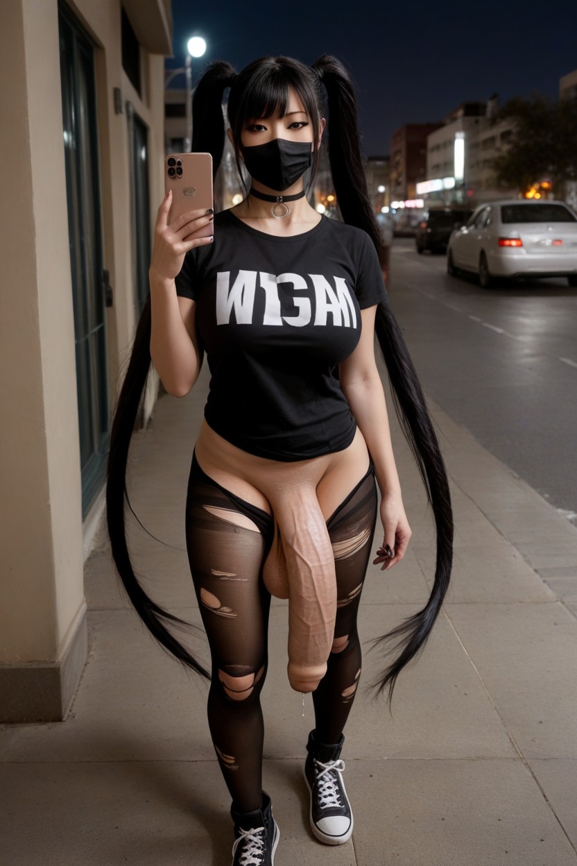 Fully Clothed, Large Breast, Asian Shemale AI Porn