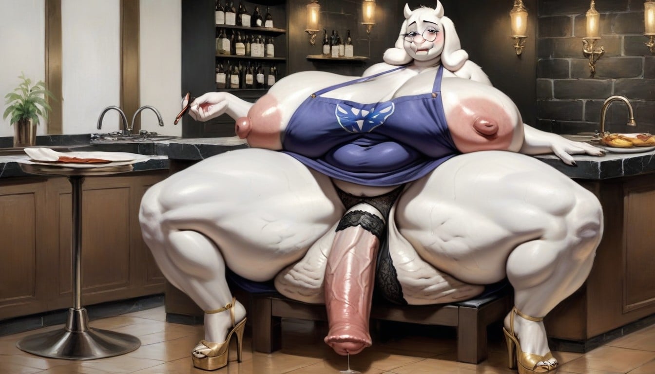Cellulite, Large Thighs, Saggy Breasts Furry AI Porn